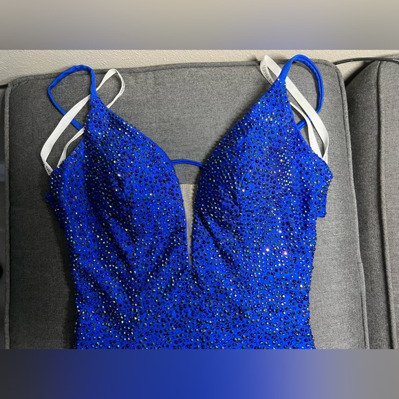 Royal Blue Sophia Thomas dress size 0 - Picture 5 of 16